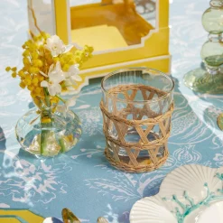 Raffia Water Glasses & Jug Set|Mrs. Alice Outlet