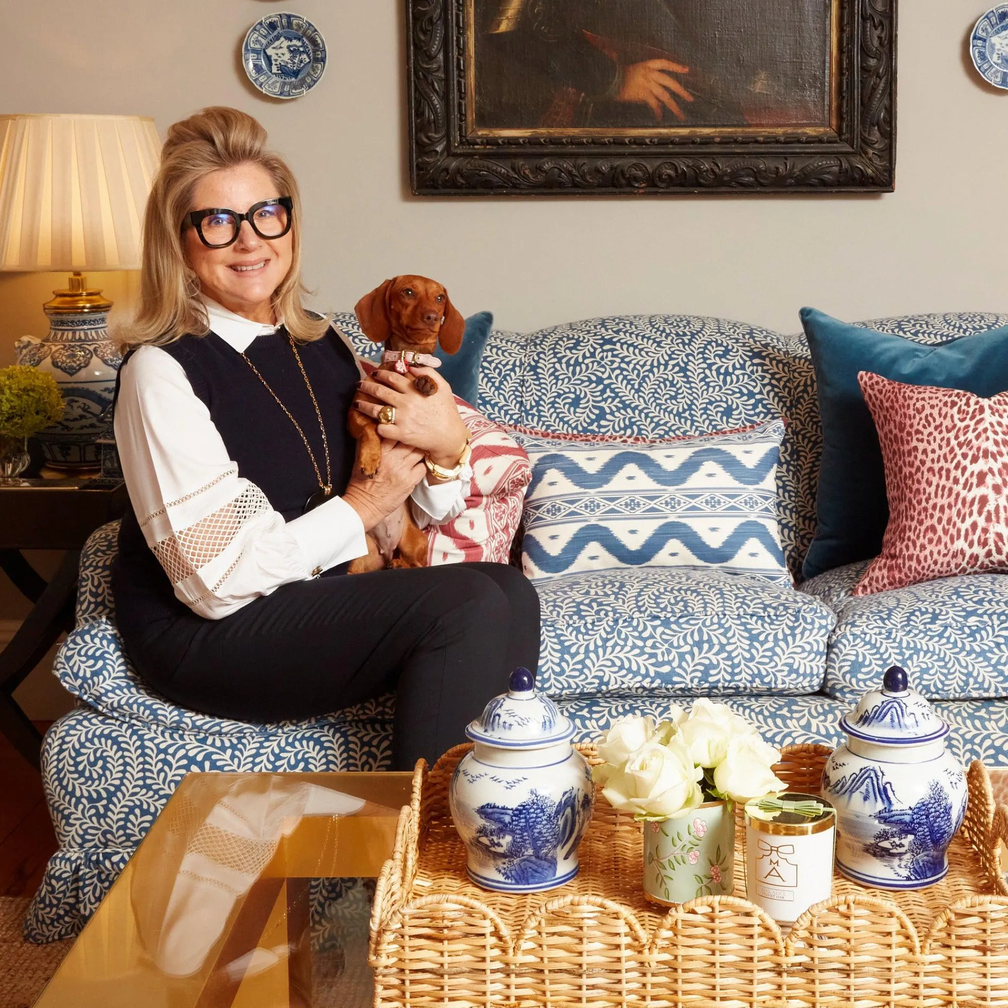 Raspberry Pink Ikat Stripe Fabric|Mrs. Alice Sale