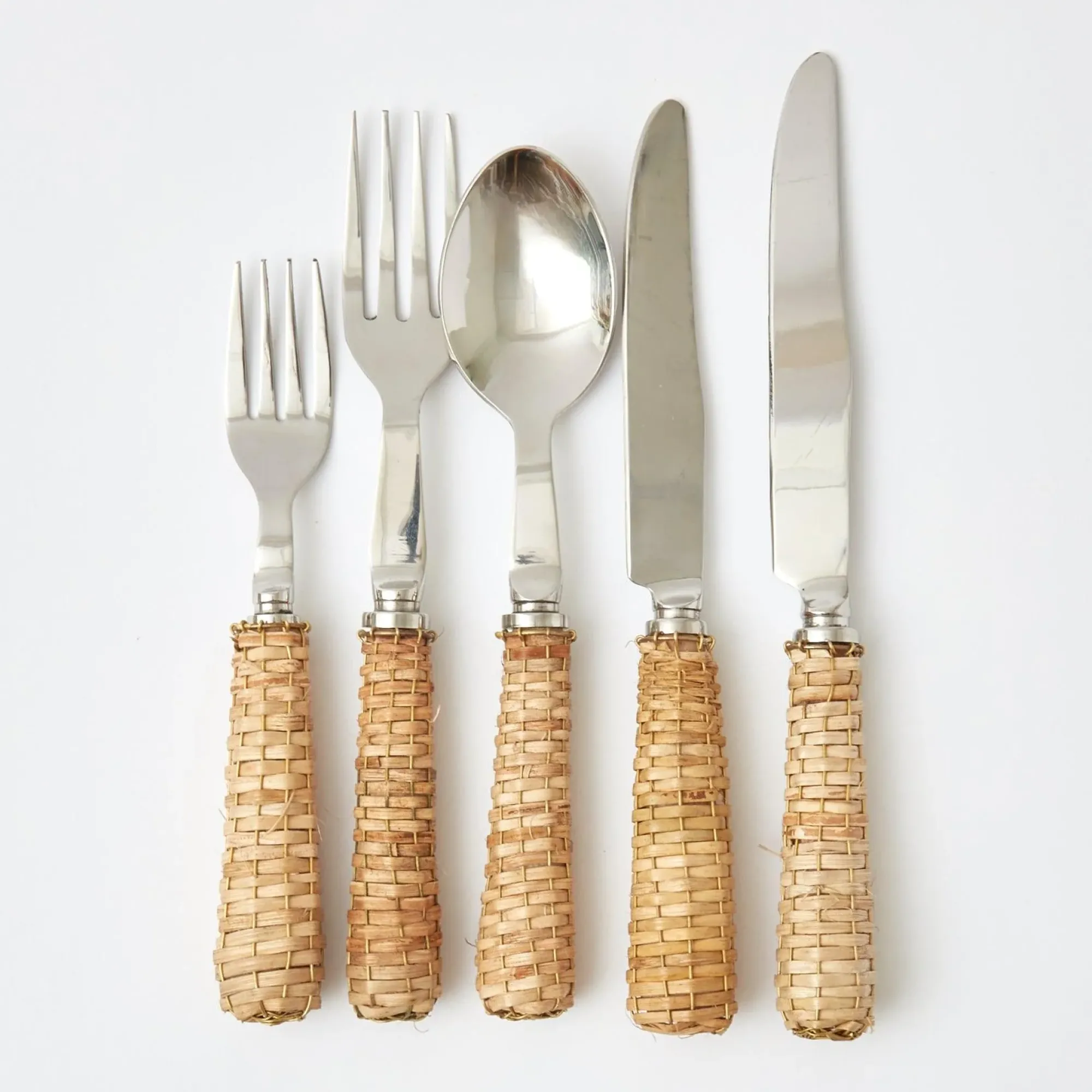 Rattan Cutlery (5 Piece)|Mrs. Alice Online