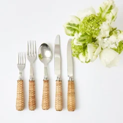 Rattan Cutlery (5 Piece)|Mrs. Alice Online