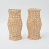 Rattan Hurricane Lantern (Pair)|Mrs. Alice Hot