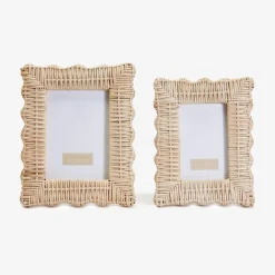Rattan Photo Frame (Pair)|Mrs. Alice Best