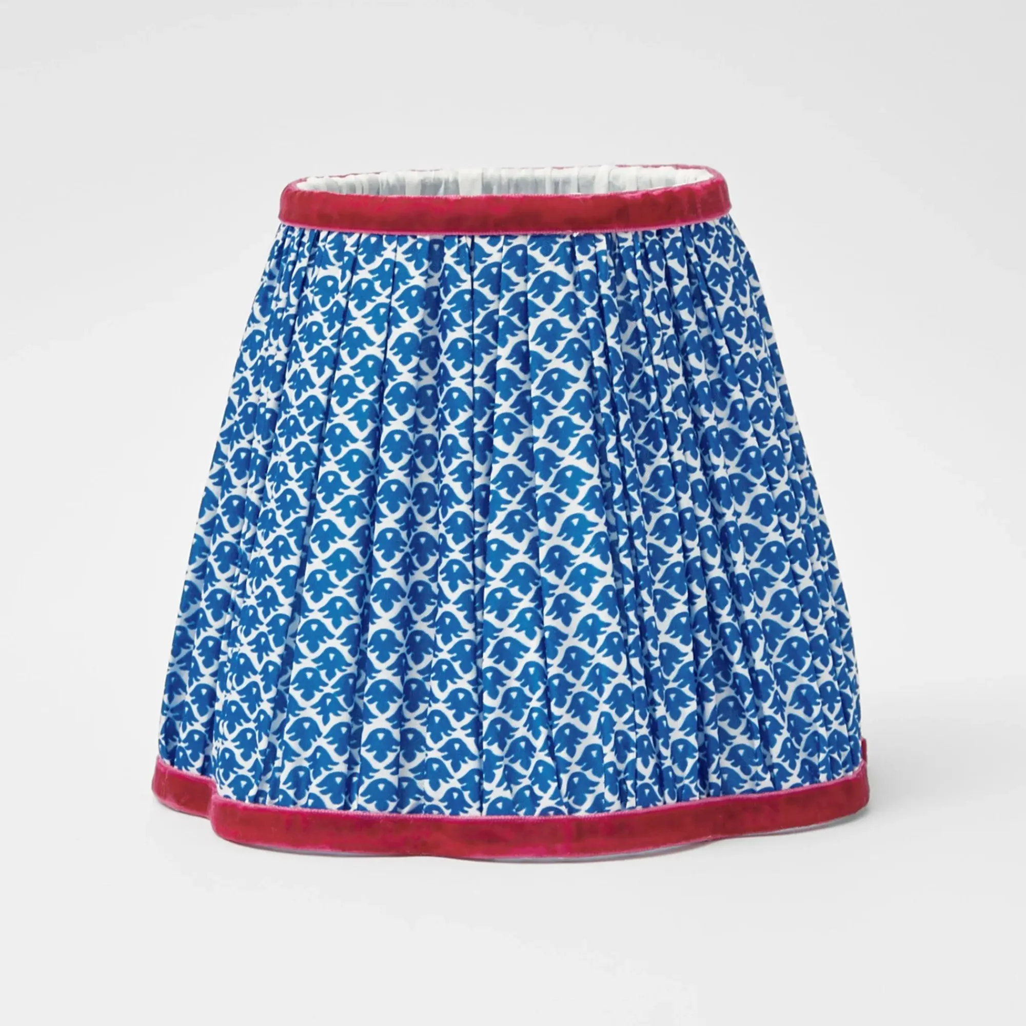 Rechargeable Lamp With Blue Lotus Lampshade|Mrs. Alice Hot