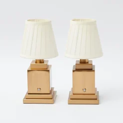Rechargeable Table Lamp & Shade|Mrs. Alice Clearance