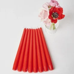 Red Candles (Set Of 8)|Mrs. Alice Online