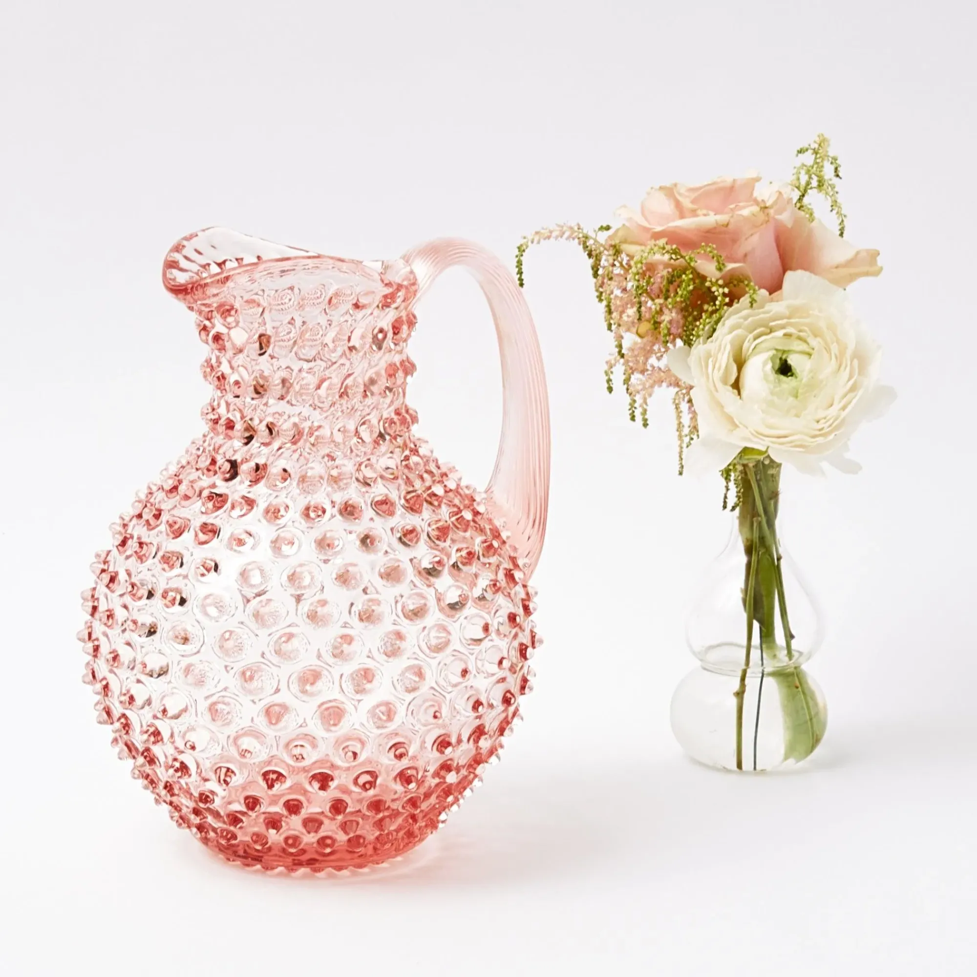 Rose Pink Hobnail Jug|Mrs. Alice Discount