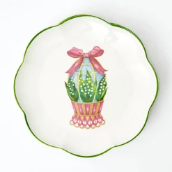 Scalloped Easter Dinner & Starter Plate (Set Of 8)|Mrs. Alice New