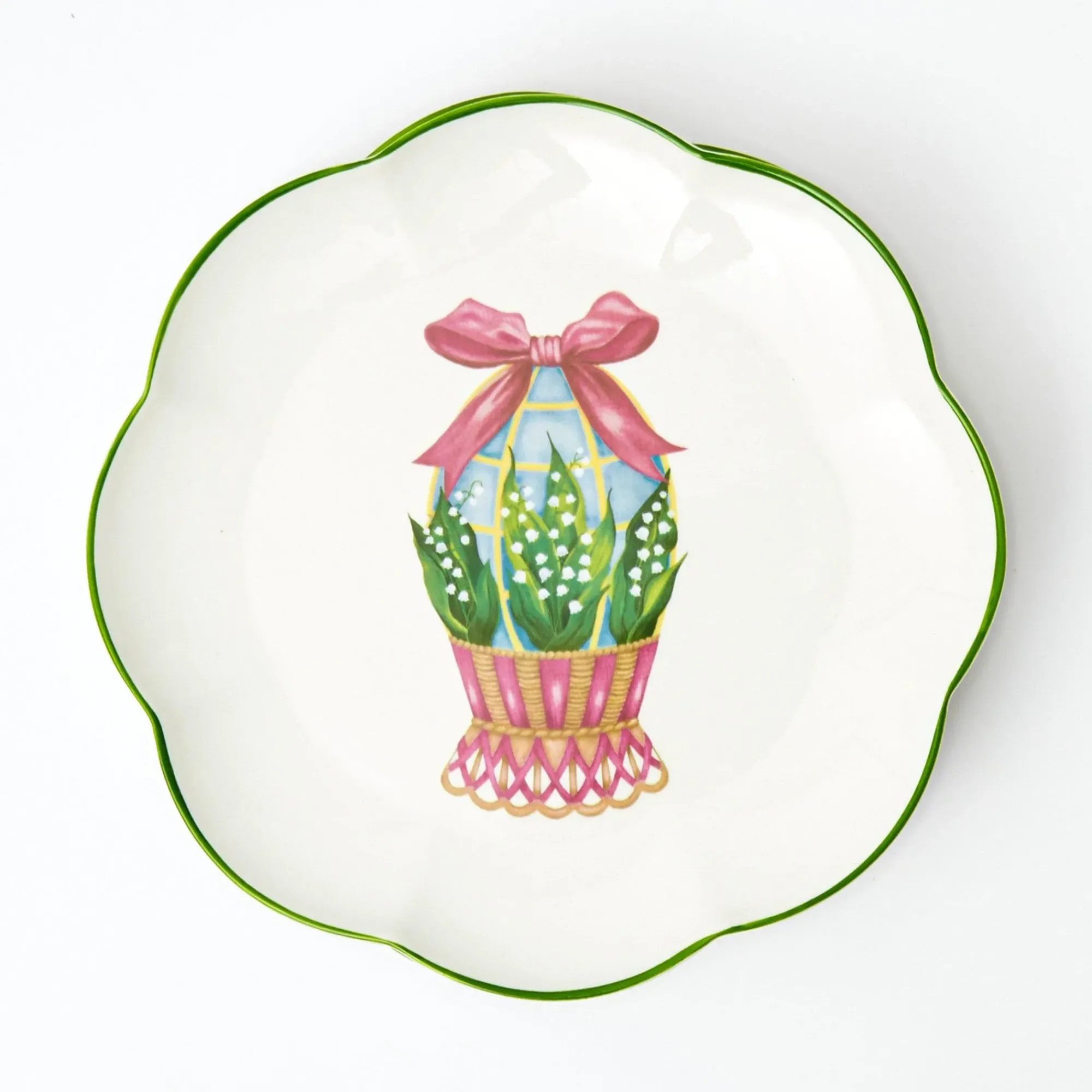 Scalloped Easter Dinner & Starter Plate (Set Of 8)|Mrs. Alice Outlet