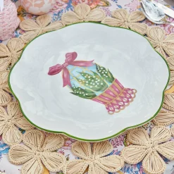 Scalloped Easter Dinner Plate|Mrs. Alice Clearance