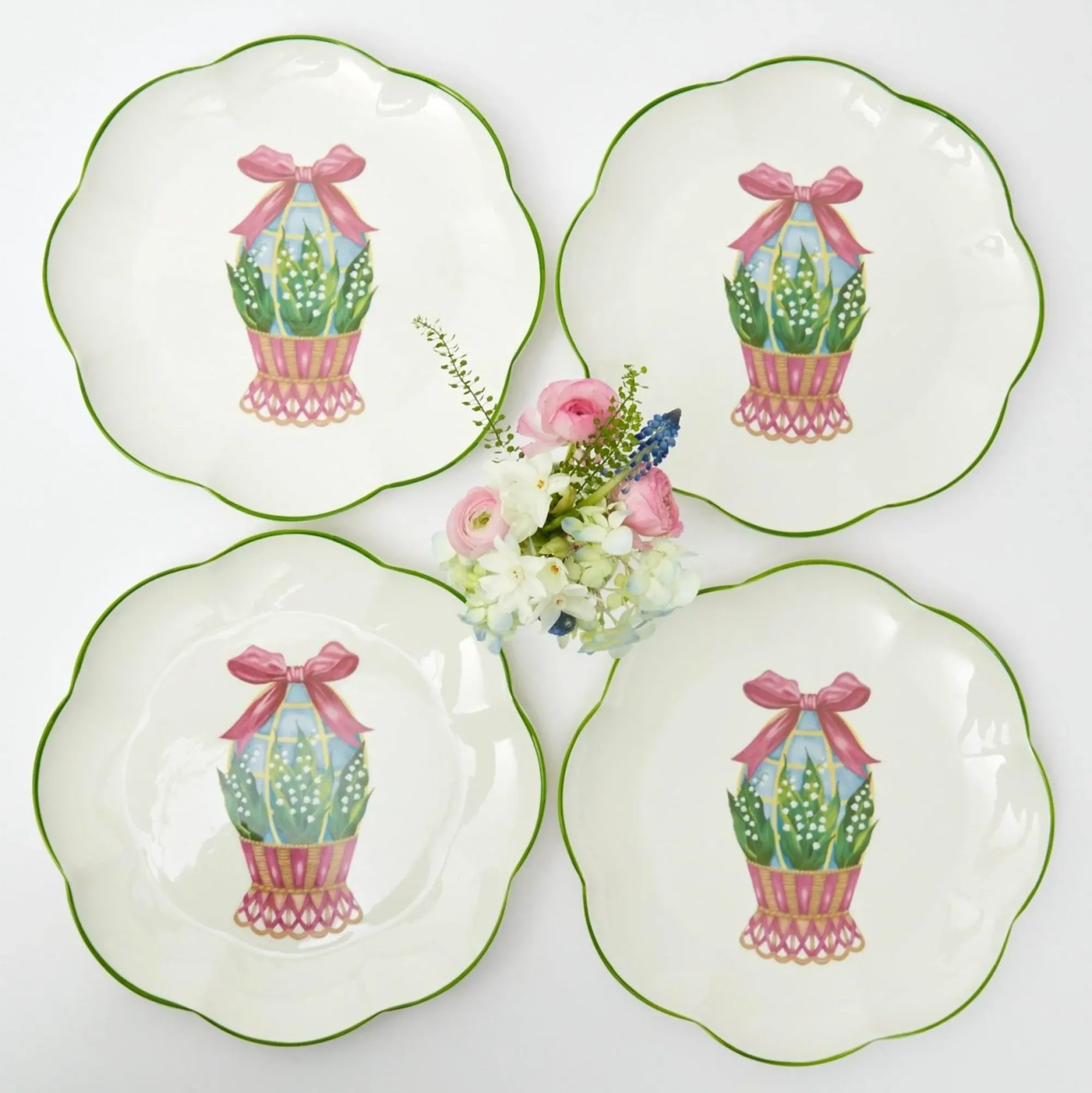 Scalloped Easter Dinner Plate (Set Of 4)|Mrs. Alice Best