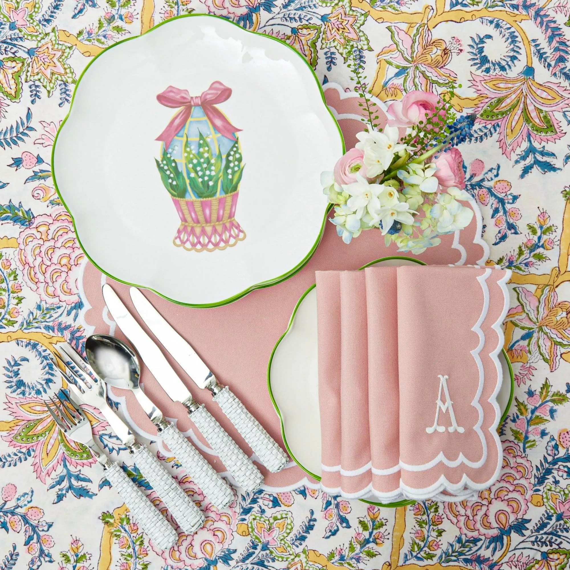 Scalloped Easter Dinner Plate (Set Of 4)|Mrs. Alice Best