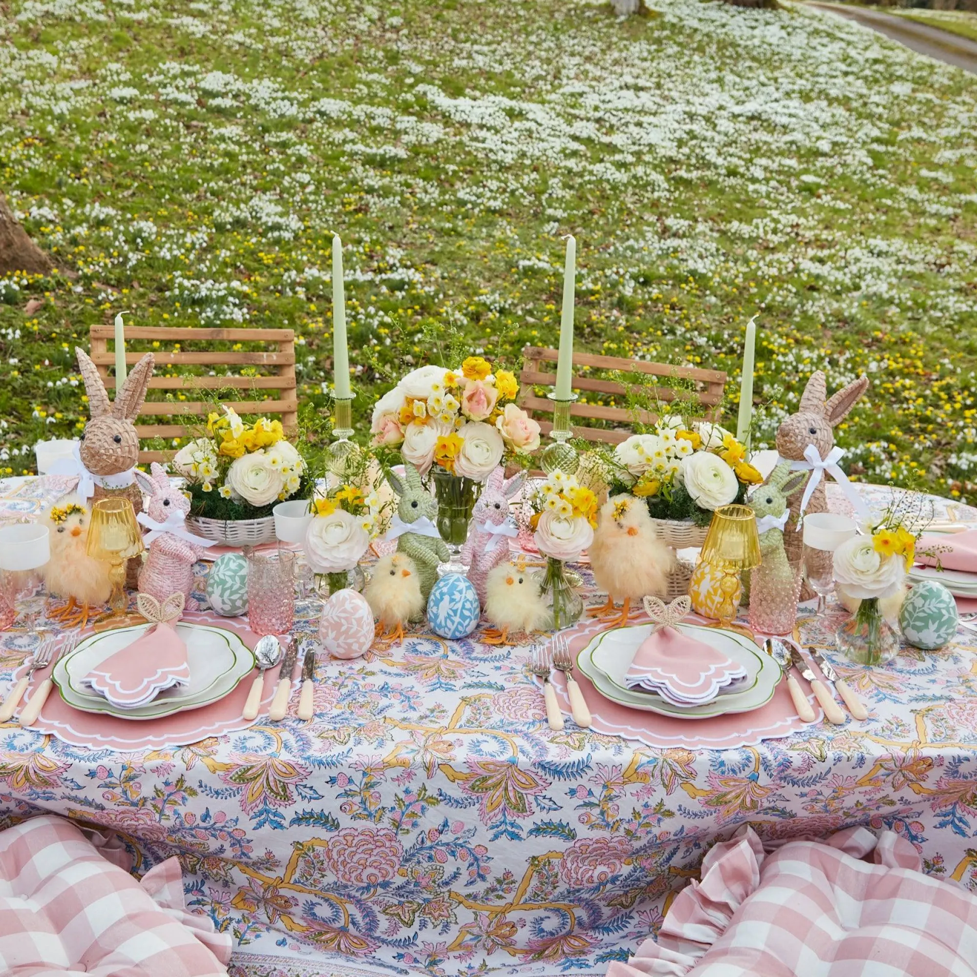 Scalloped Easter Starter Plates (Set Of 4)|Mrs. Alice