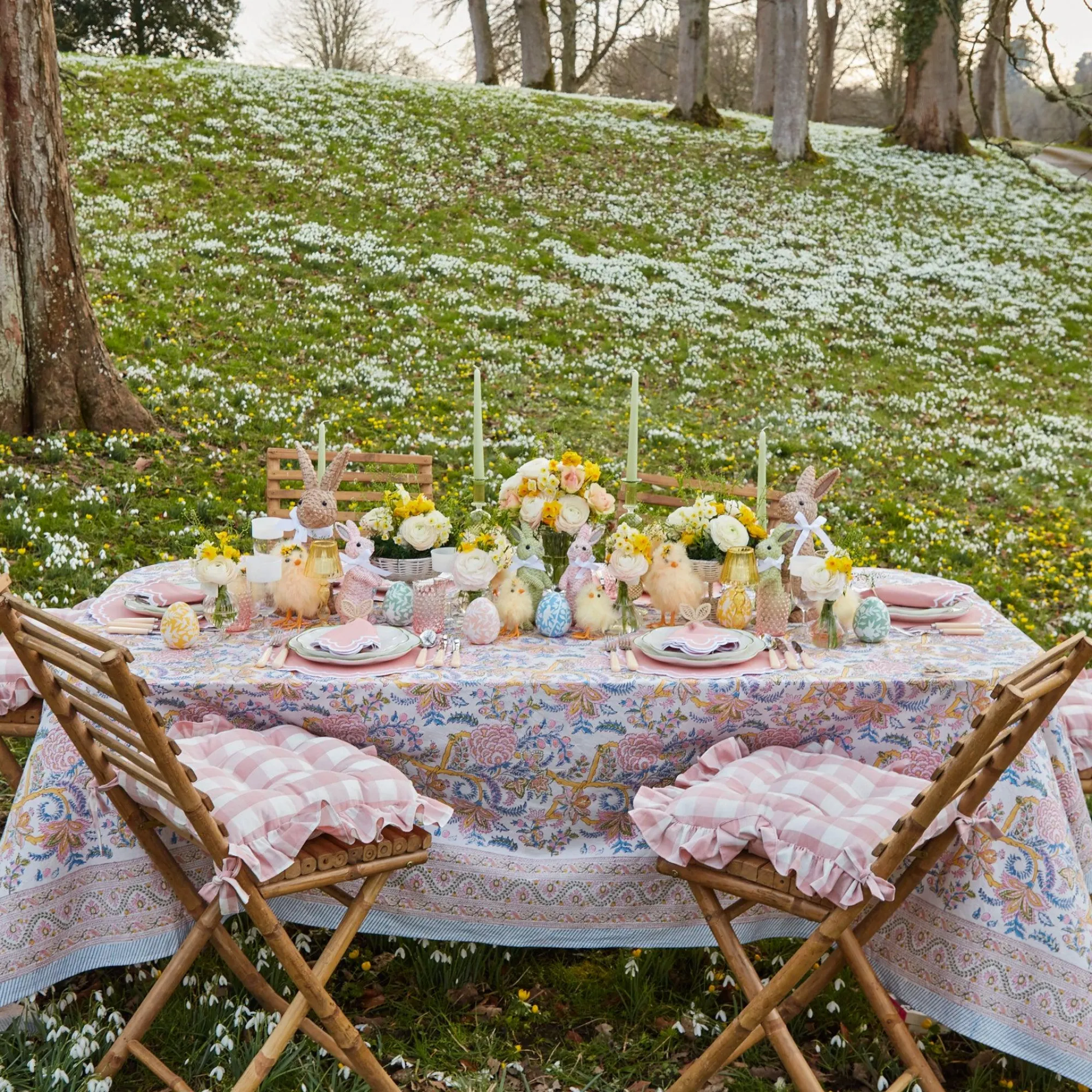 Scalloped Easter Starter Plates (Set Of 4)|Mrs. Alice Clearance