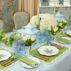 Scalloped Lily Of The Valley Dinner Plate|Mrs. Alice Clearance