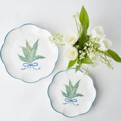 Scalloped Lily Of The Valley Starter Plate|Mrs. Alice New