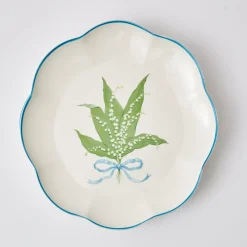 Scalloped Lily Of The Valley Dinner Plate (Set Of 4)|Mrs. Alice Outlet