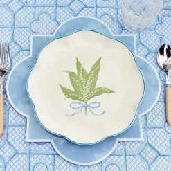 Scalloped Lily Of The Valley Dinner Plate (Set Of 4)|Mrs. Alice Outlet