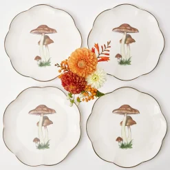 Scalloped Mushroom Dinner Plate (Set Of 4)|Mrs. Alice Discount
