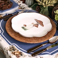 Scalloped Mushroom Dinner Plate (Set Of 4)|Mrs. Alice Discount