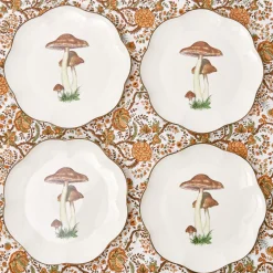 Scalloped Mushroom Dinner Plate (Set Of 4)|Mrs. Alice Discount