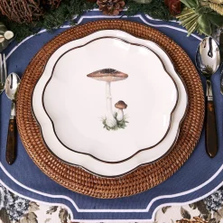 Scalloped Mushroom Starter Plates (Set Of 4)|Mrs. Alice Hot