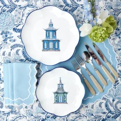 Scalloped Pagoda Dinner Plate (Set Of 4)|Mrs. Alice Online
