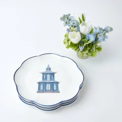 Scalloped Pagoda Dinner Plate (Set Of 4)|Mrs. Alice