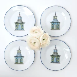 Scalloped Pagoda Starter Plate (Set Of 4)|Mrs. Alice Discount