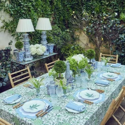 Serena Applique Blue Napkins (Set Of 4)|Mrs. Alice Discount