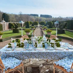 Serena Applique Blue Napkins (Set Of 4)|Mrs. Alice Discount