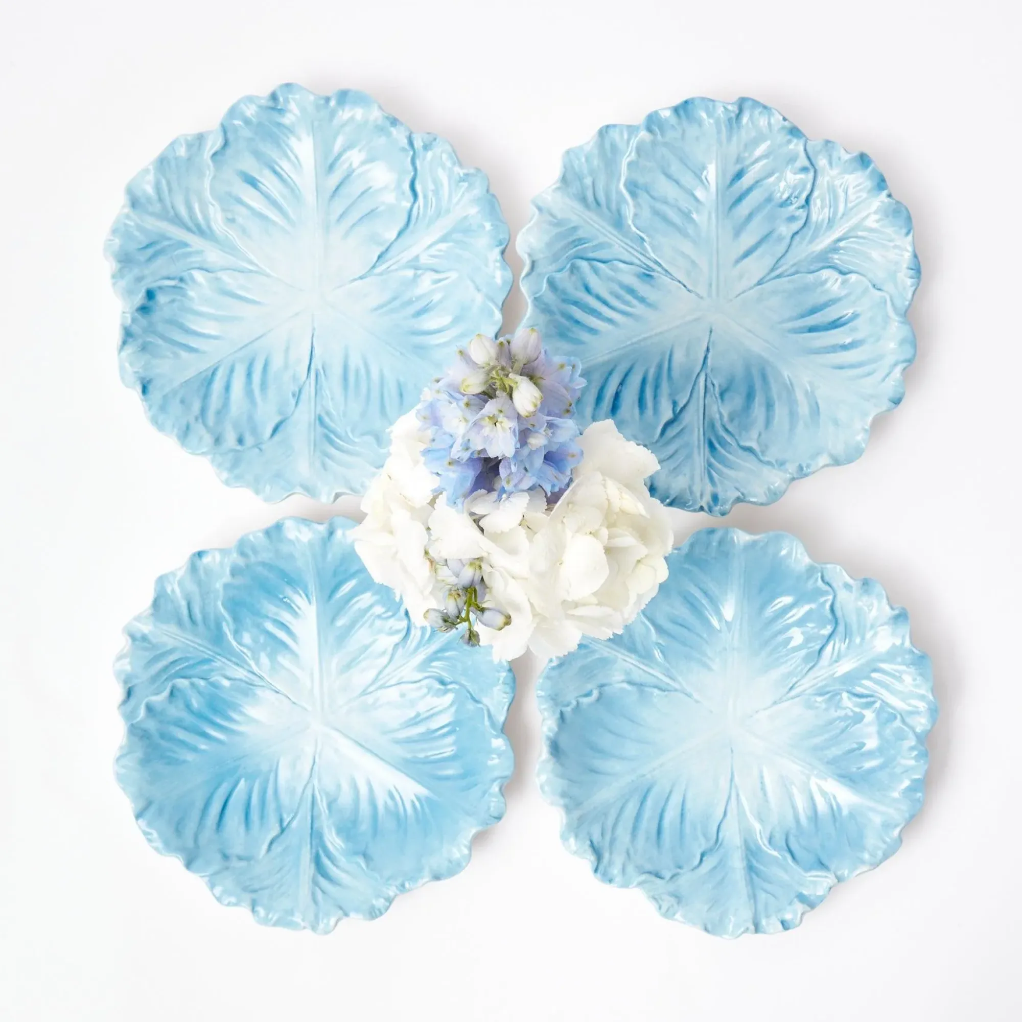 Serena Cabbage Starter Plate (Set Of 4)|Mrs. Alice