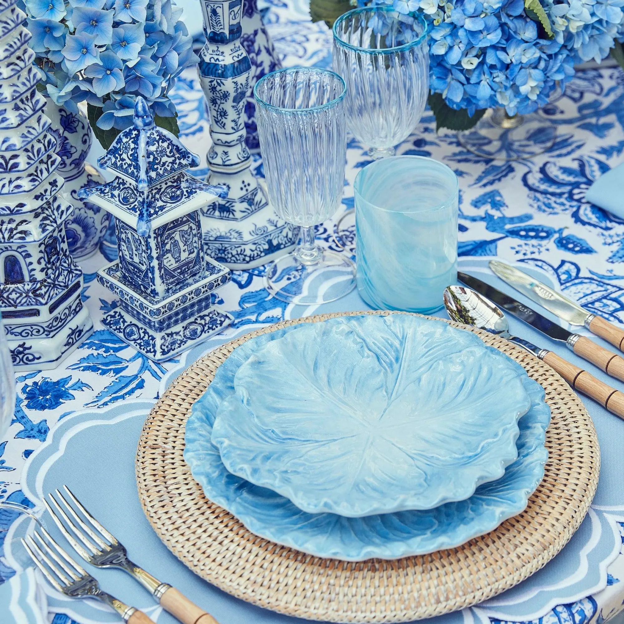 Serena Cabbage Starter Plate (Set Of 4)|Mrs. Alice