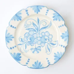 Seville Blue Gardenia Dinner Plate (Set Of 4)|Mrs. Alice Online