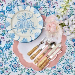 Seville Blue Gardenia Dinner Plate (Set Of 4)|Mrs. Alice Online