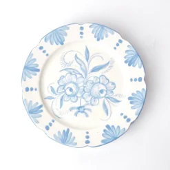 Seville Blue Gardenia Dinner Plate|Mrs. Alice Best