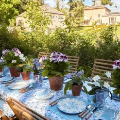 Seville Blue Gardenia Dinner Plate|Mrs. Alice Best