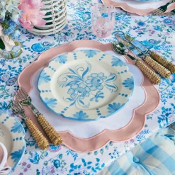 Seville Blue Gardenia Dinner Plate|Mrs. Alice Best
