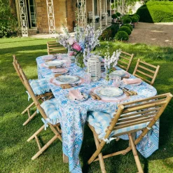 Seville Blue Gardenia Dinner Plate|Mrs. Alice Best