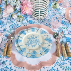 Seville Blue Gardenia Dinner Plate|Mrs. Alice Best