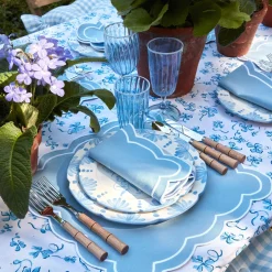 Seville Blue Gardenia Starter Plate|Mrs. Alice Online