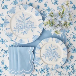 Seville Blue Gardenia Starter Plate|Mrs. Alice Online