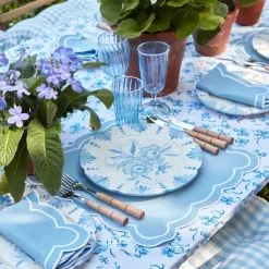 Seville Blue Gardenia Starter Plate|Mrs. Alice Online