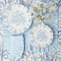 Seville Blue Gardenia Starter Plate|Mrs. Alice Online