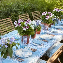 Seville Blue Gardenia Starter Plate (Set Of 4)|Mrs. Alice Hot