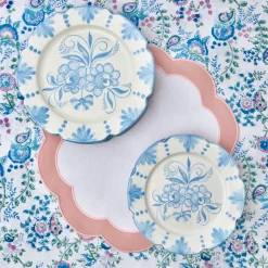 Seville Blue Gardenia Starter Plate (Set Of 4)|Mrs. Alice Hot