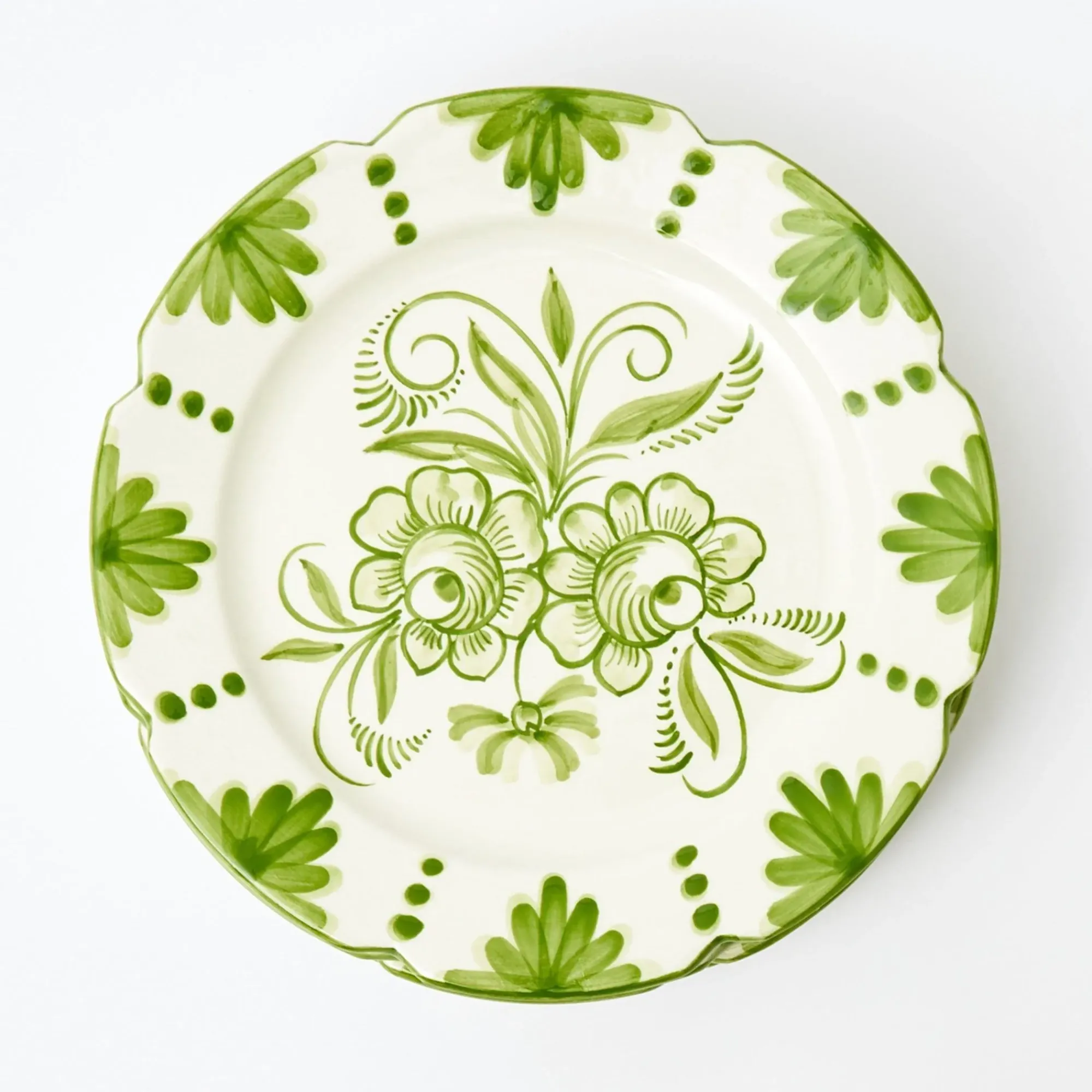 Seville Green Gardenia Dinner Plate|Mrs. Alice Sale