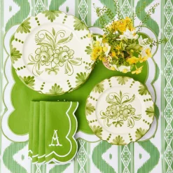 Seville Green Gardenia Dinner Plate|Mrs. Alice New