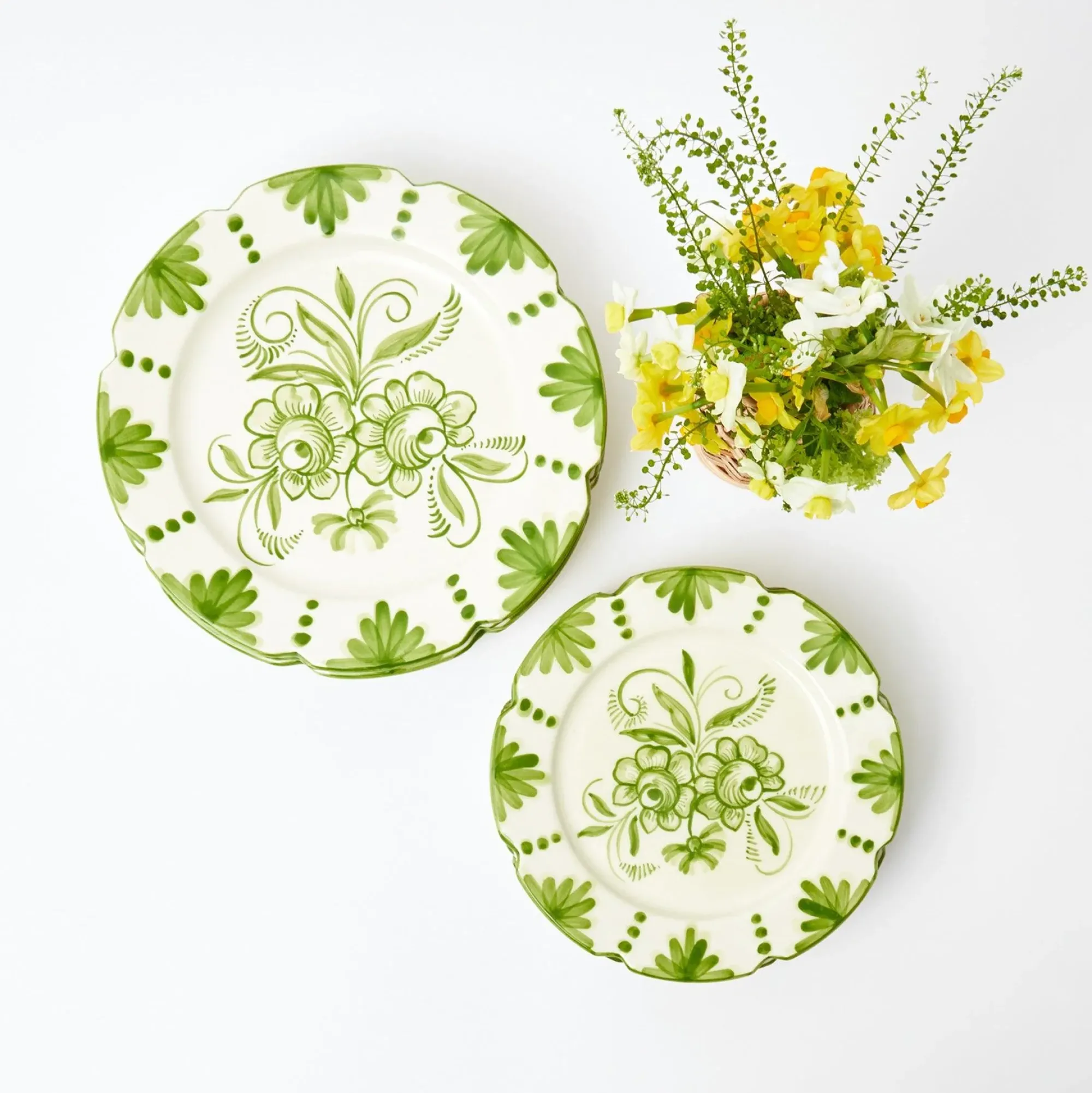 Seville Green Gardenia Starter Plate|Mrs. Alice Sale