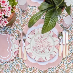 Seville Pink Gardenia Dinner Plate (Set Of 4)|Mrs. Alice Online