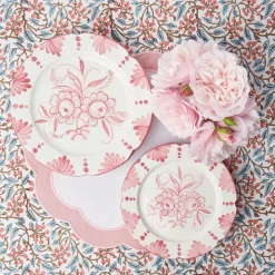 Seville Pink Gardenia Dinner Plate (Set Of 4)|Mrs. Alice Online